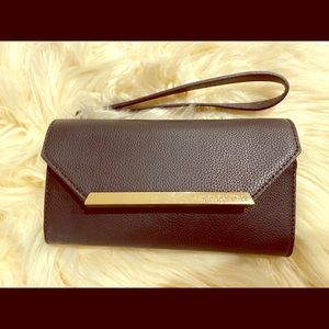 Vince Camuto Black Wallet with Strap
